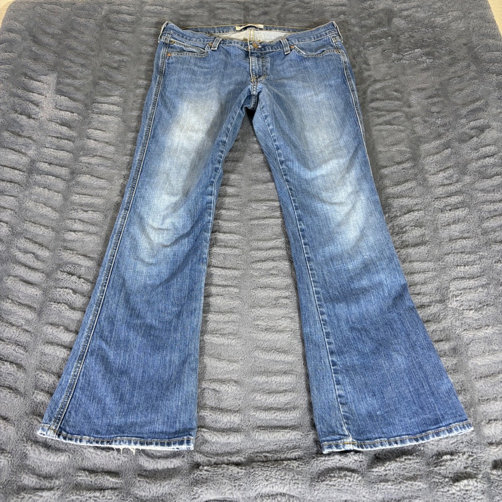 Old Navy Womens Size 12 Lowest Rise Bootcut Jeans Medium Wash Blue Denim AR880